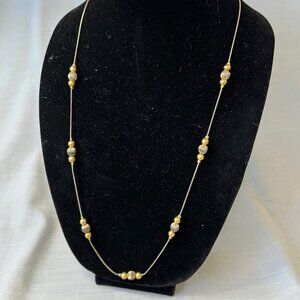 Vintage Premier Designs Gold and Silver Tone Necklace